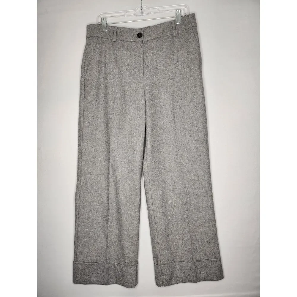 LOFT Gray Ankle Pants - Picture 2 of 11